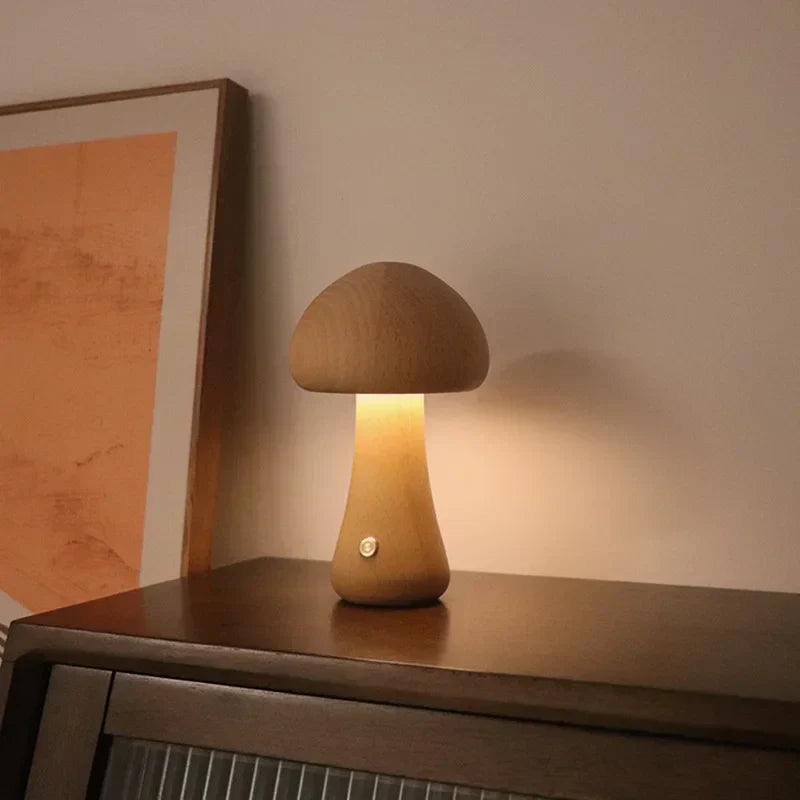 Mushroom Night Lamp – Touch Control LED for Kids and Cozy Spaces - view 3