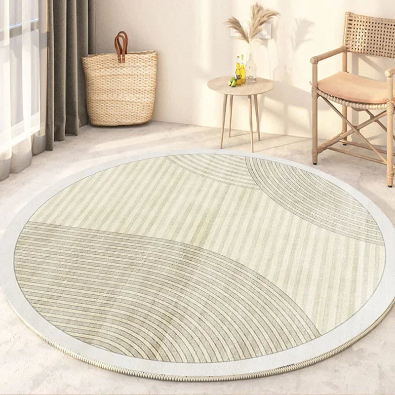 Soft Round Rug - Minimalist Design for Living Room or Bedroom - view 3