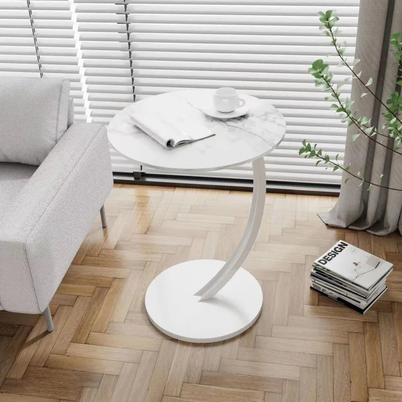 Rund Sidebord – Træ og Stål, Moderne Design til Stue eller Soveværelse – view 14