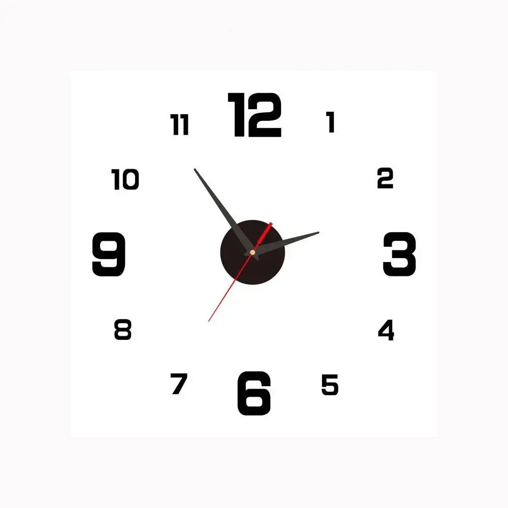 Classic Black and White Wall Clock – Silent Decor for Living Room or Bedroom – view 9