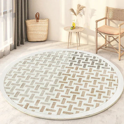 Soft Round Rug - Minimalist Design for Living Room or Bedroom - view 6