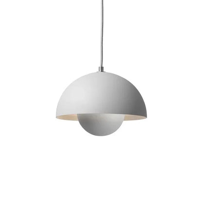 Scandinavian Pendant Light - Matte Black, Semi-Round Shape - view 7