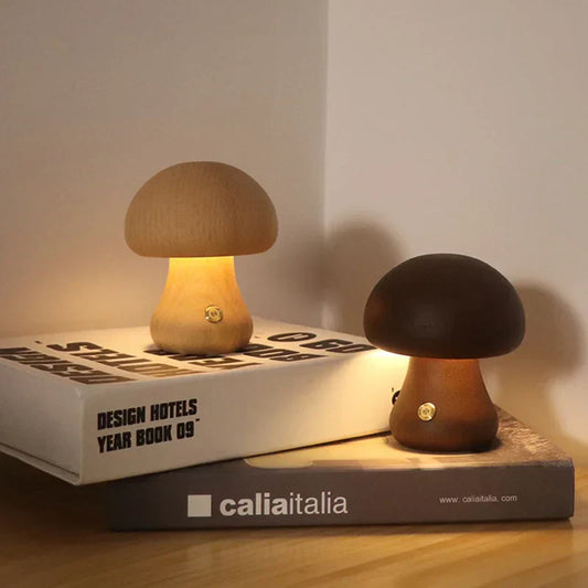 Mushroom Night Lamp – Touch Control LED for Kids and Cozy Spaces - view 2