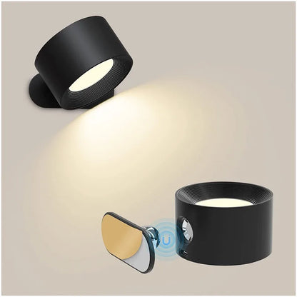 Rechargeable White Cylindrical Wall Lamp with Remote Control - view 16
