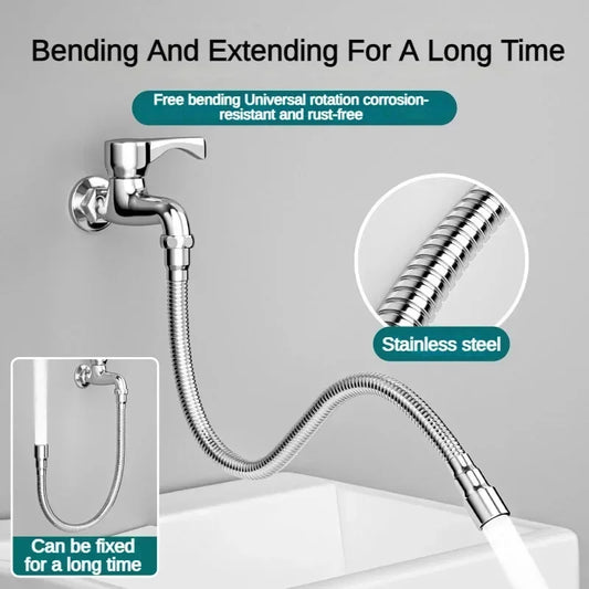 Flexible Kitchen Faucet Extender with Adjustable Spray Nozzle - view 2