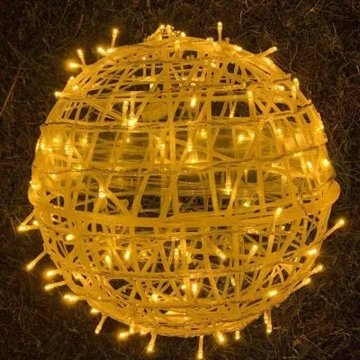 LED Woven-Pattern Ball Lights – Indoor and Outdoor Decorative Lighting - view 9