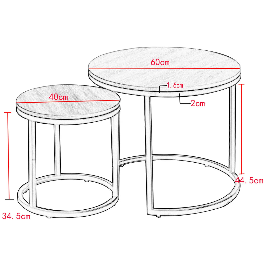 Round Side Table – White Marble with Golden Accents for Modern Living Room Decor – view 8