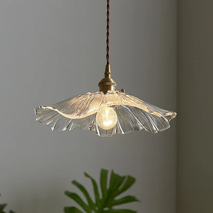 Flower Pendant Lamp in Purple and Amber for Dining Room Decor - view 8