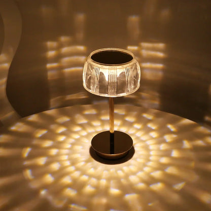 Rechargeable Dimmable Table Lamp – Gold, for Bedroom or Living Room - view 2