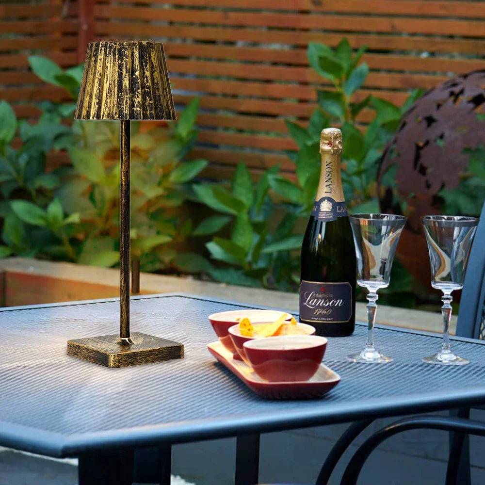 Rechargeable Antique-Style Table Lamp with Dimmable LED - view 5