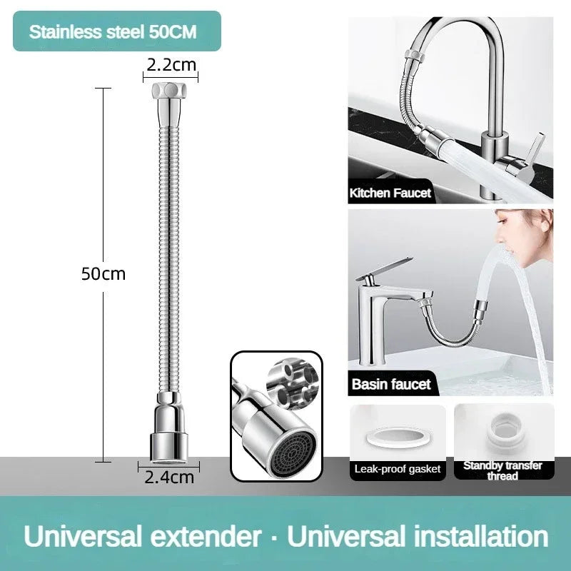 Flexible Kitchen Faucet Extender with Adjustable Spray Nozzle - view 10