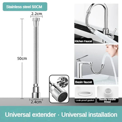 Flexible Kitchen Faucet Extender with Adjustable Spray Nozzle - view 10