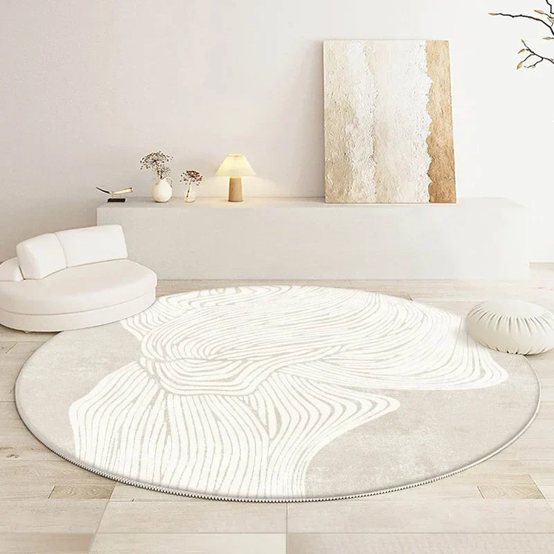 Soft Round Rug - Minimalist Design for Living Room or Bedroom - view 8