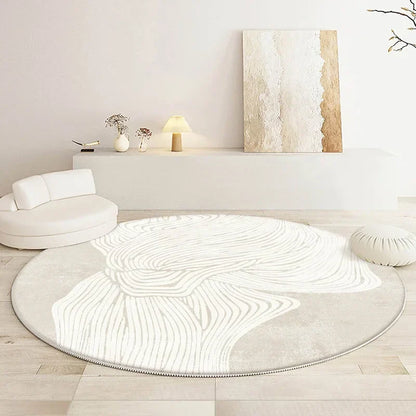 Soft Round Rug - Minimalist Design for Living Room or Bedroom - view 8