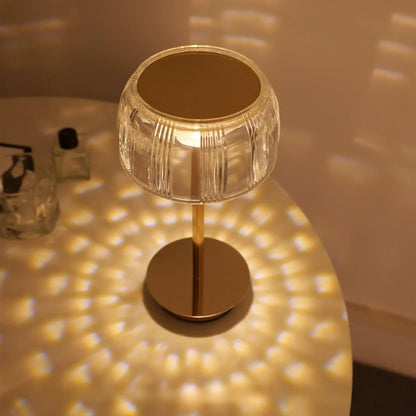 Rechargeable Dimmable Table Lamp – Gold, for Bedroom or Living Room - view 3