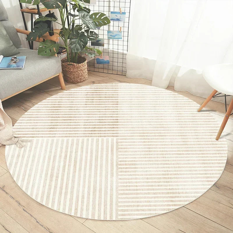 Soft Round Rug - Minimalist Design for Living Room or Bedroom - view 11