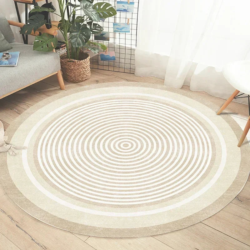 Soft Round Rug - Minimalist Design for Living Room or Bedroom - view 7