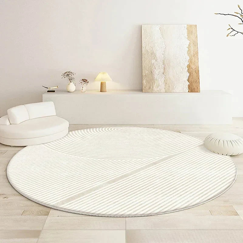 Soft Round Rug - Minimalist Design for Living Room or Bedroom - view 14