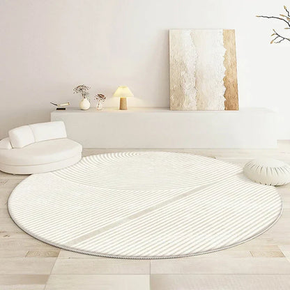 Soft Round Rug - Minimalist Design for Living Room or Bedroom - view 14