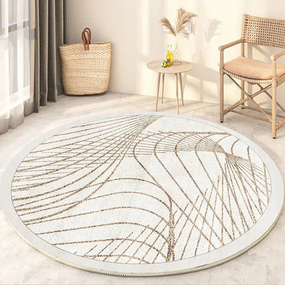 Soft Round Rug - Minimalist Design for Living Room or Bedroom - view 4