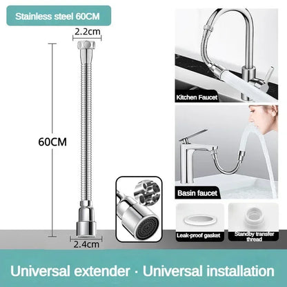 Flexible Kitchen Faucet Extender with Adjustable Spray Nozzle - view 11