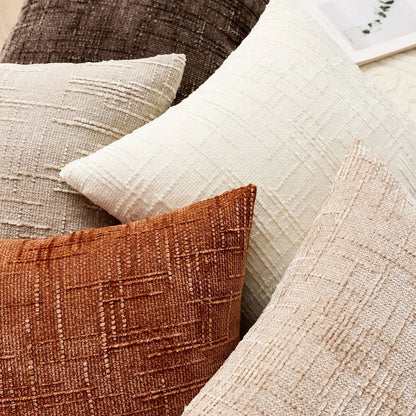 Beige Cushion Cover - Elegant Design for Sofa or Bedroom - view 4