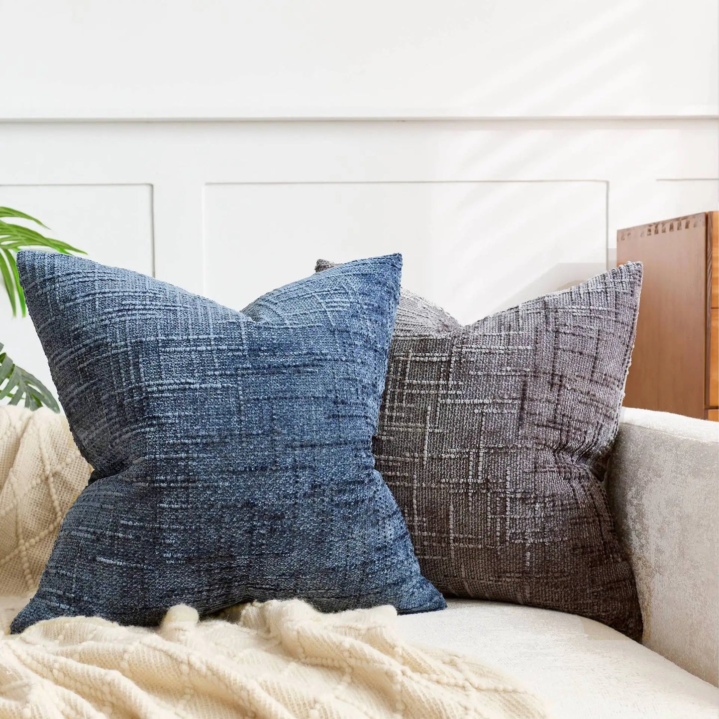 Beige Cushion Cover - Elegant Design for Sofa or Bedroom - view 3
