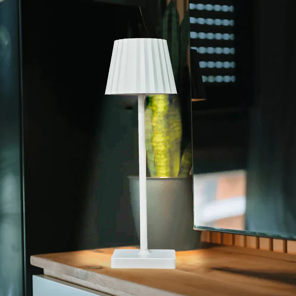 Rechargeable Antique-Style Table Lamp with Dimmable LED - view 7
