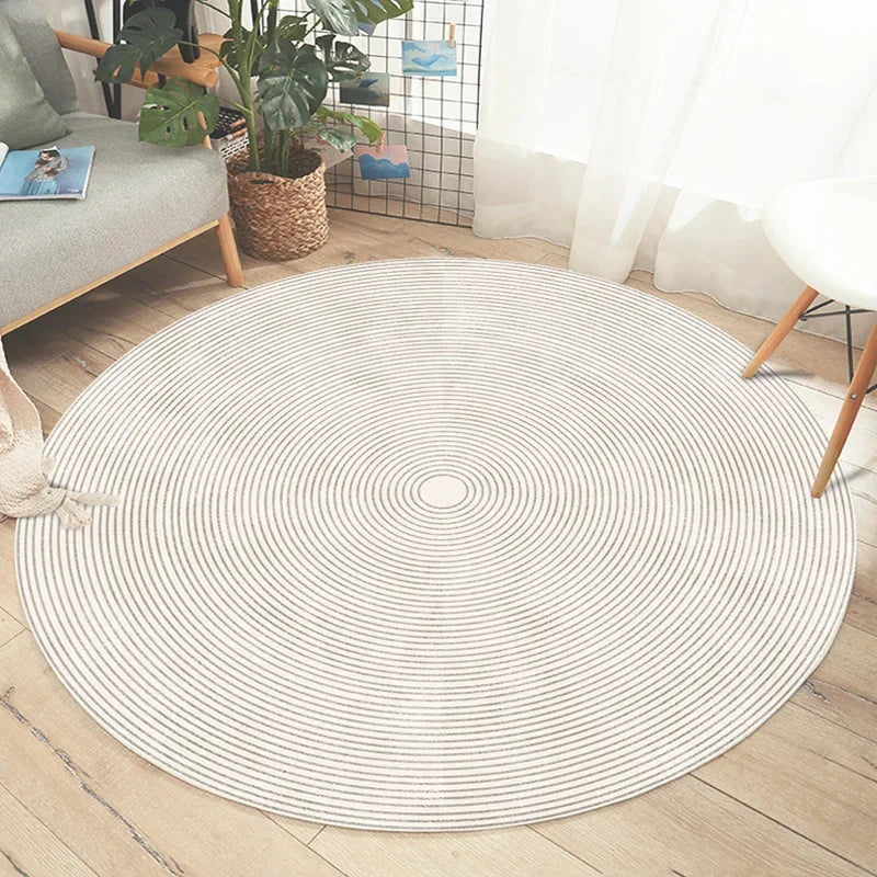Soft Round Rug - Minimalist Design for Living Room or Bedroom - view 9