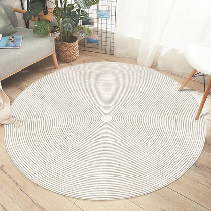 Soft Round Rug - Minimalist Design for Living Room or Bedroom - view 9