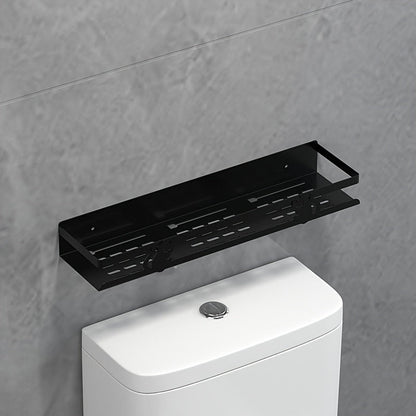 Black Floating Wall Shelf - Modern Bathroom Storage - view 3
