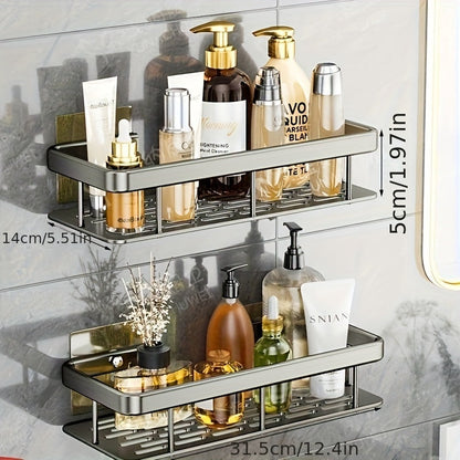 Double-Tier Wall Shelf for Bathroom Cosmetics and Toiletries - view 6