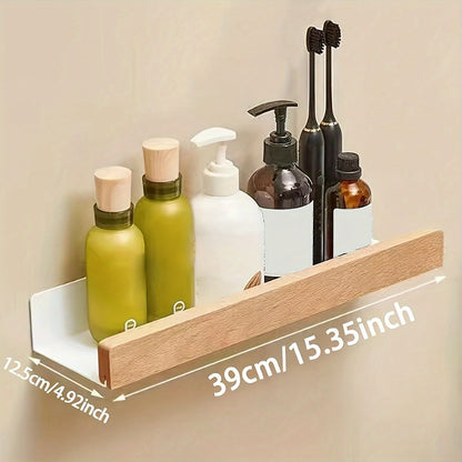 No-Drill Bathroom Wall Shelf for Shampoo and Cosmetics - view 8