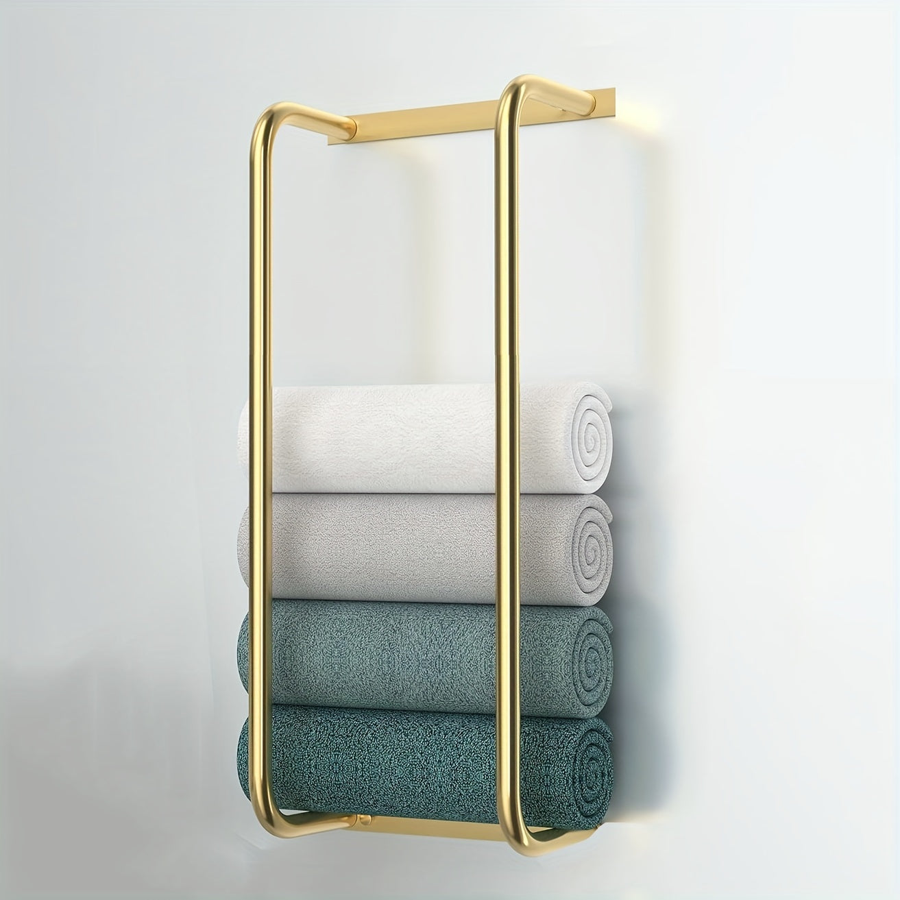 Brushed-Finish Towel Holder - Modern Bathroom Accessory - view 5