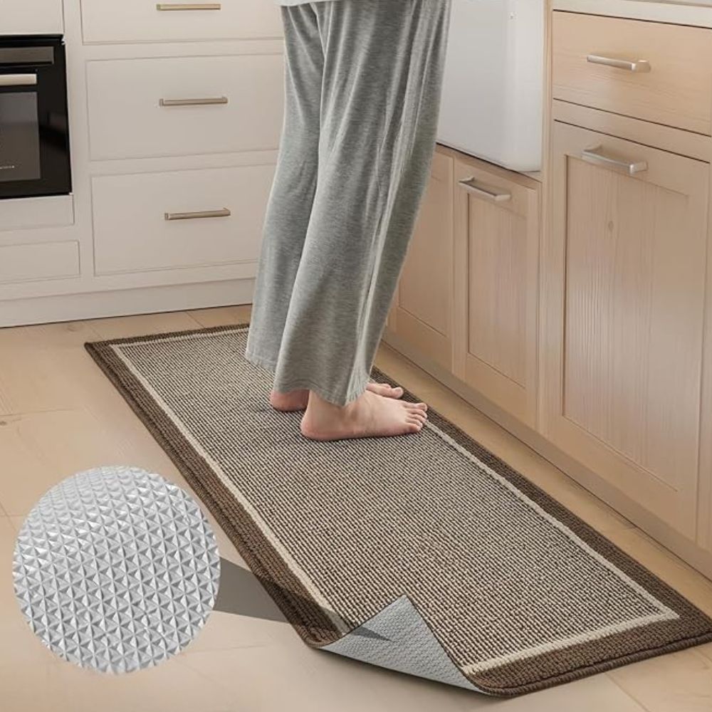 Textured Kitchen Mat with Non-Slip Backing for Home Use - view 2