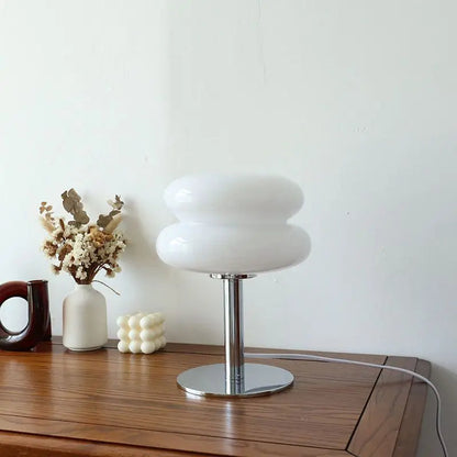Cordless Dimmable Table Lamp in White, Bauhaus Style - view 4