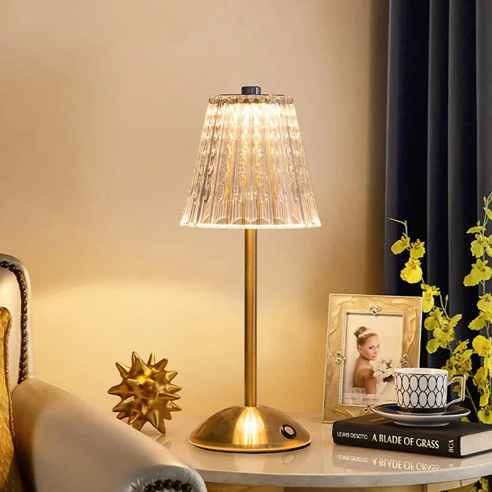 Trådlampe – Vintage Design med Genopladelig LED og Touchbetjening til Stue eller Soveværelse – view 3