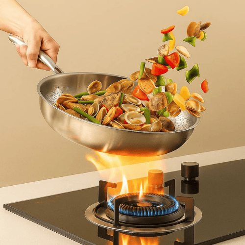 Hammered 28 cm Frying Pan - Induction, Gas, and Oven Safe - view 5