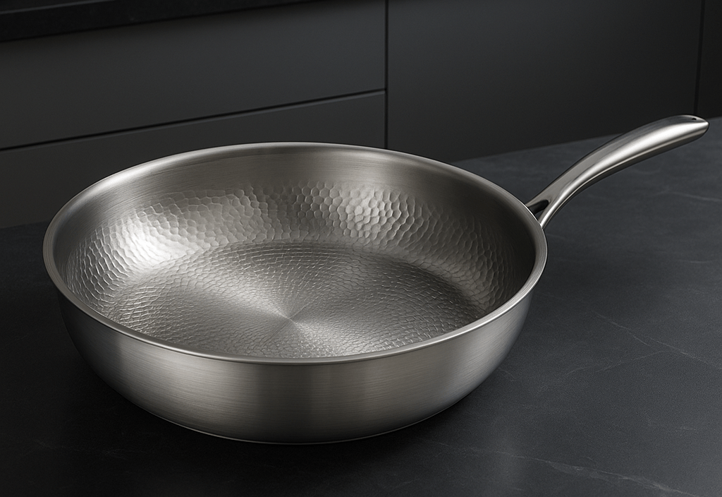 Hammered 28 cm Frying Pan - Induction, Gas, and Oven Safe - view 7