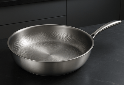 Hammered 28 cm Frying Pan - Induction, Gas, and Oven Safe - view 7