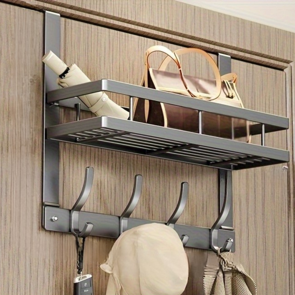 Over-Door Storage Rack – No-Drill Design for Bedroom or Bathroom - view 3