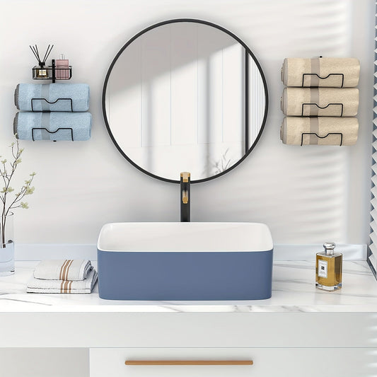 Adjustable Over-Door Towel Holder with Gold Accents - view 2