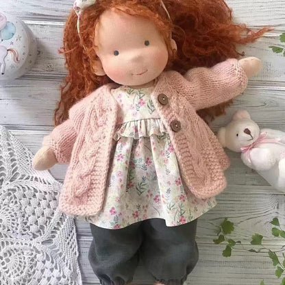 Handmade Waldorf Doll for Creative Play, Ages 3+ - view 13