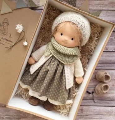 Handmade Waldorf Doll for Creative Play, Ages 3+ - view 17