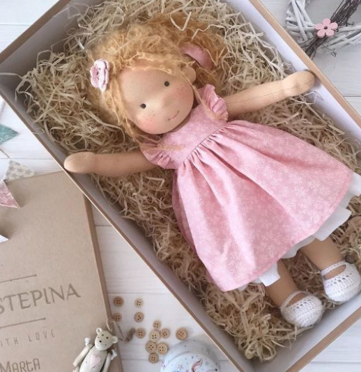Handmade Waldorf Doll for Creative Play, Ages 3+ - view 18