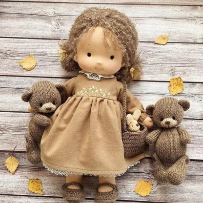 Handmade Waldorf Doll for Creative Play, Ages 3+ - view 19
