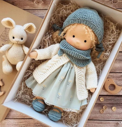 Handmade Waldorf Doll for Creative Play, Ages 3+ - view 6