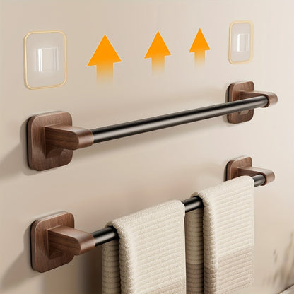 Towel Holder with Warm Brown Finish - Space-Saving Bathroom Decor - view 2