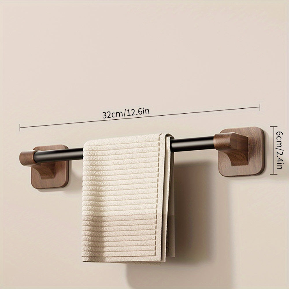 Towel Holder with Warm Brown Finish - Space-Saving Bathroom Decor - view 3