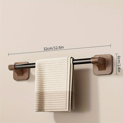 Towel Holder with Warm Brown Finish - Space-Saving Bathroom Decor - view 3